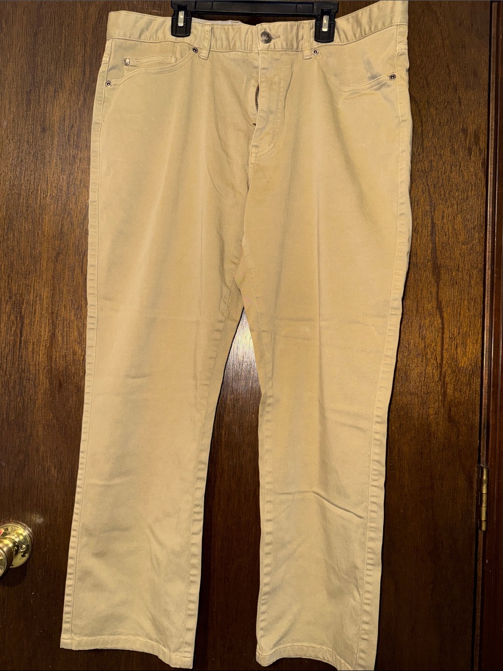 Peter Millar Tan Khakis with Five-Pocket Style